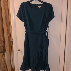 NWT Calvin Klein size 10 emerald green work dress.